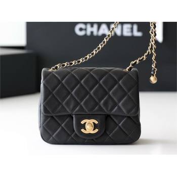 chanel Gold BALL LEATHER MINI flap bag AS1786 black (ORIGINAL QUALITY) (SHUNYANG-240222-04)