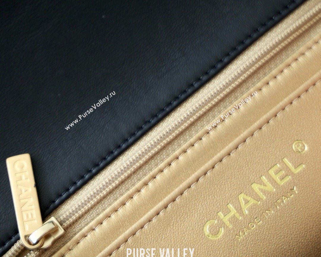 chanel Gold BALL LEATHER MINI flap bag AS1786 black (ORIGINAL QUALITY) (SHUNYANG-240222-04)