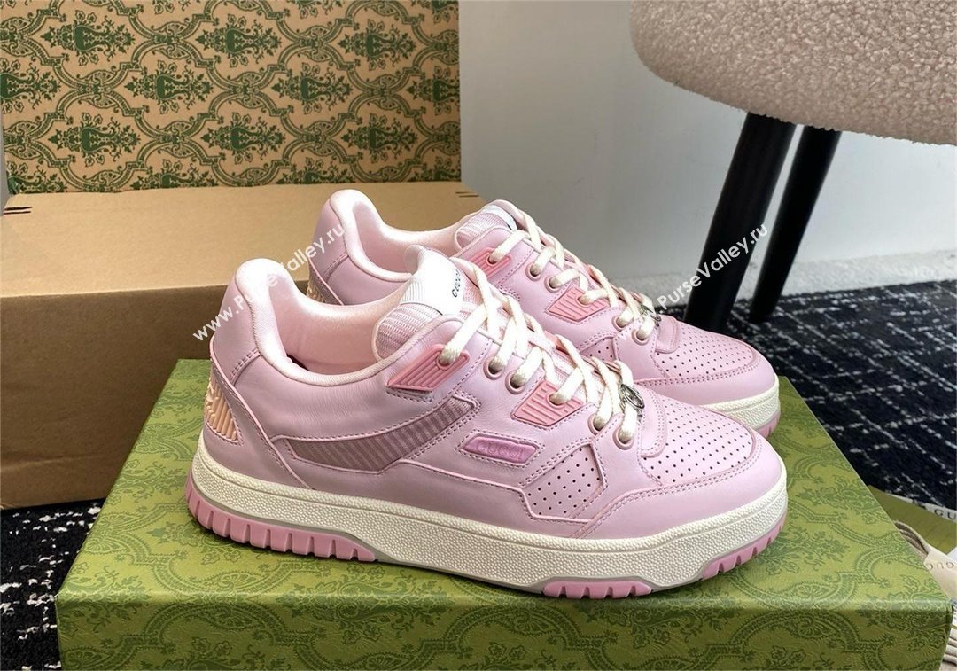 GUCCI jones low-top sneakers pink 2024 (kaola-240425-07)