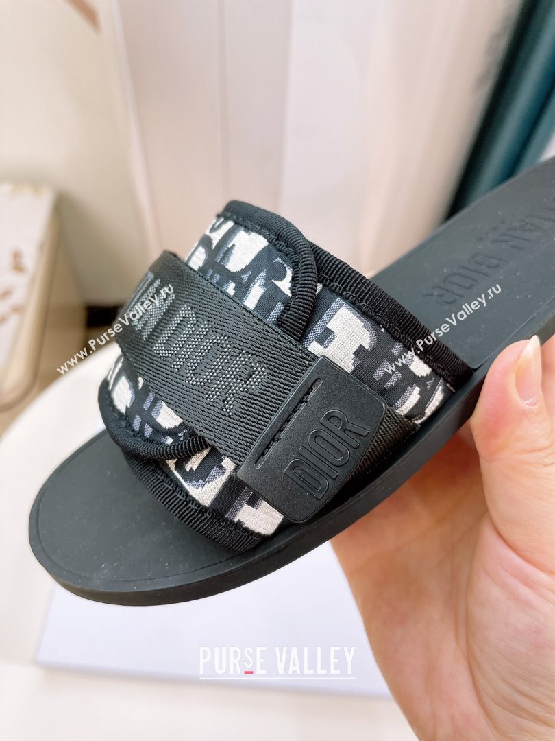 Dior Blue Oblique Print Dio(r)evolution Slides (guodong-231227-01)