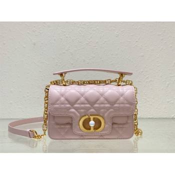 dior Mini Dior Jolie Top Handle Bag in Latte Cannage Calfskin pink 2024 (xxg-240329-01)