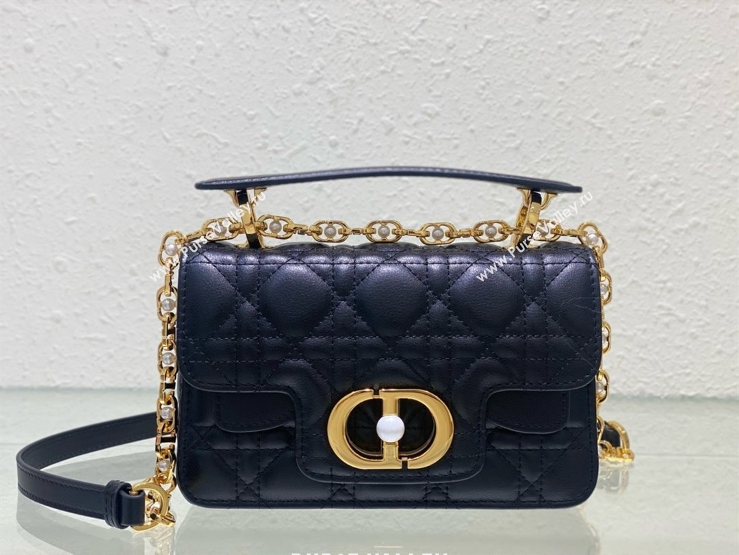 dior Mini Dior Jolie Top Handle Bag in Latte Cannage Calfskin black 2024 (xxg-240329-04)