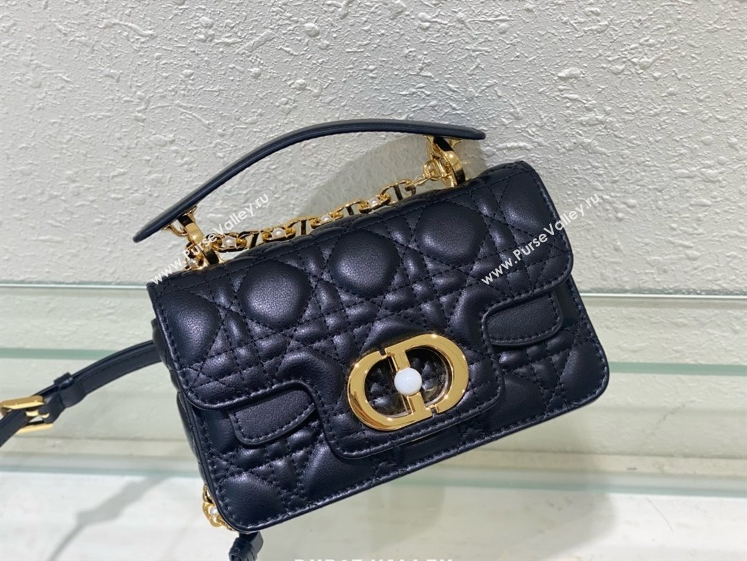 dior Mini Dior Jolie Top Handle Bag in Latte Cannage Calfskin black 2024 (xxg-240329-04)