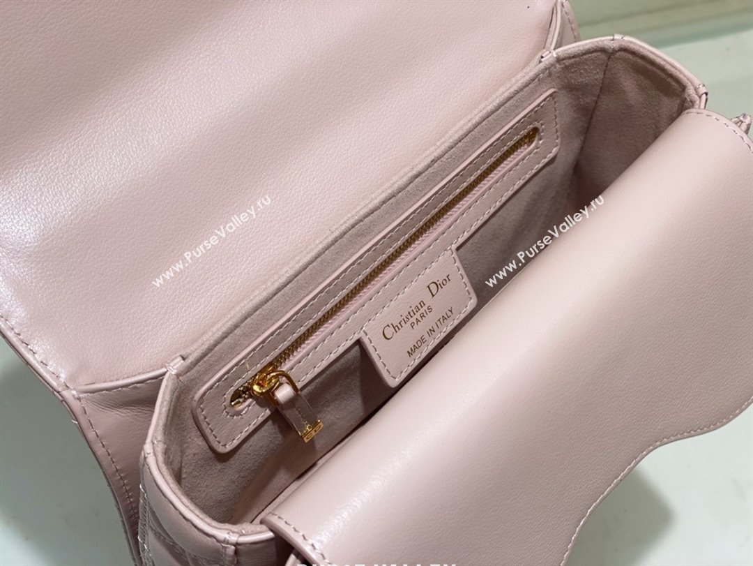 dior small Jolie Top Handle Bag in Latte Cannage Calfskin pink 2024 (xxg-240329-05)