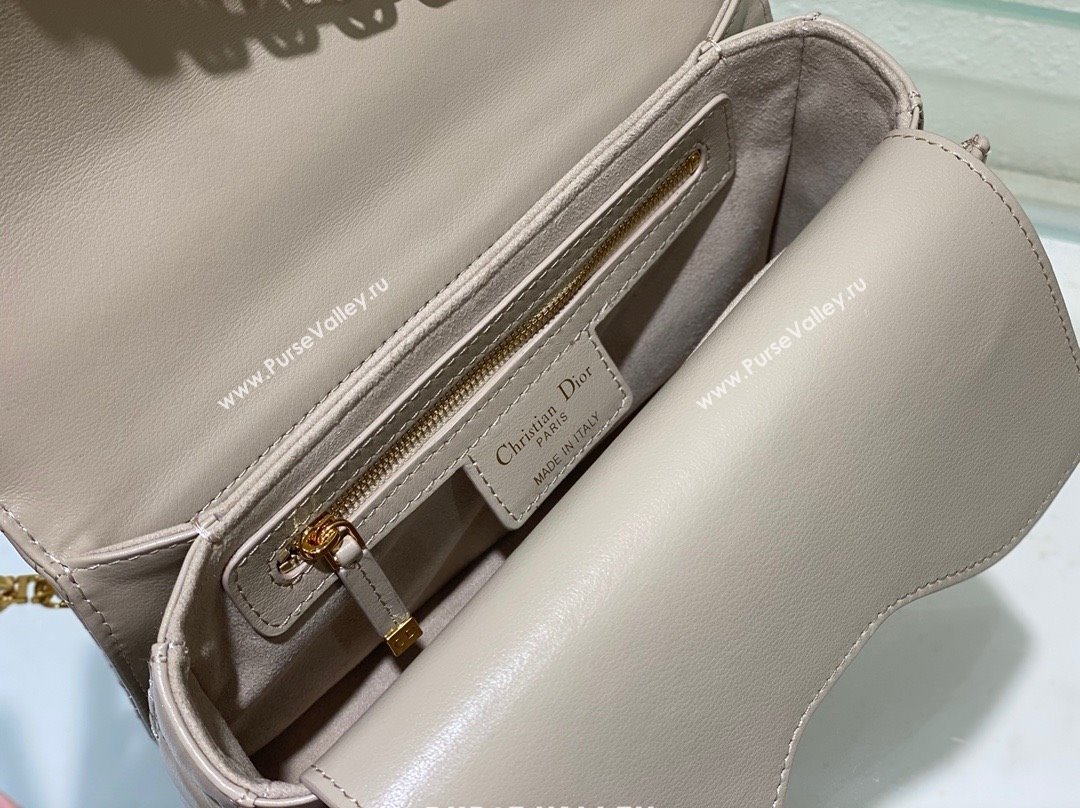 dior small Jolie Top Handle Bag in Latte Cannage Calfskin gray 2024 (xxg-240329-06)