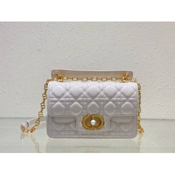 dior small Jolie Top Handle Bag in Latte Cannage Calfskin white 2024 (xxg-240329-07)