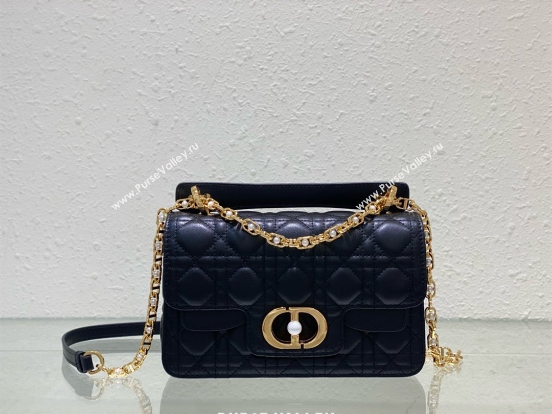 dior small Jolie Top Handle Bag in Latte Cannage Calfskin black 2024 (xxg-240329-08)