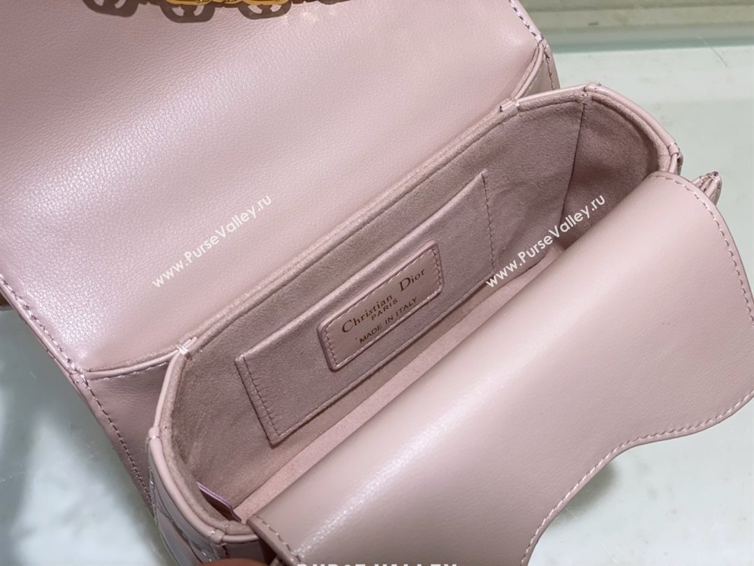 dior Mini Dior Jolie Top Handle Bag in Latte Cannage Calfskin pink 2024 (xxg-240329-01)