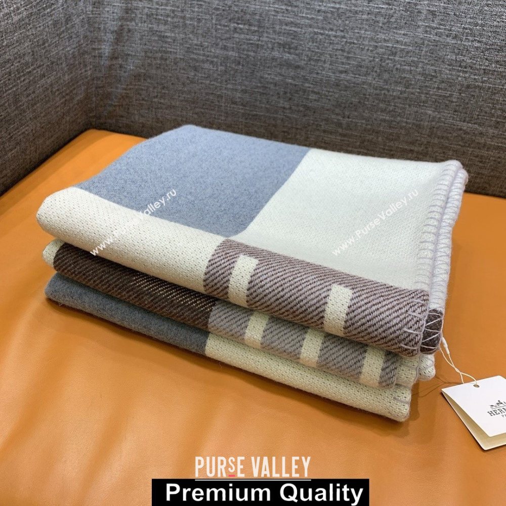 Hermes Avalon H Throw cashmere Blanket 07 (jijiqing-5091)