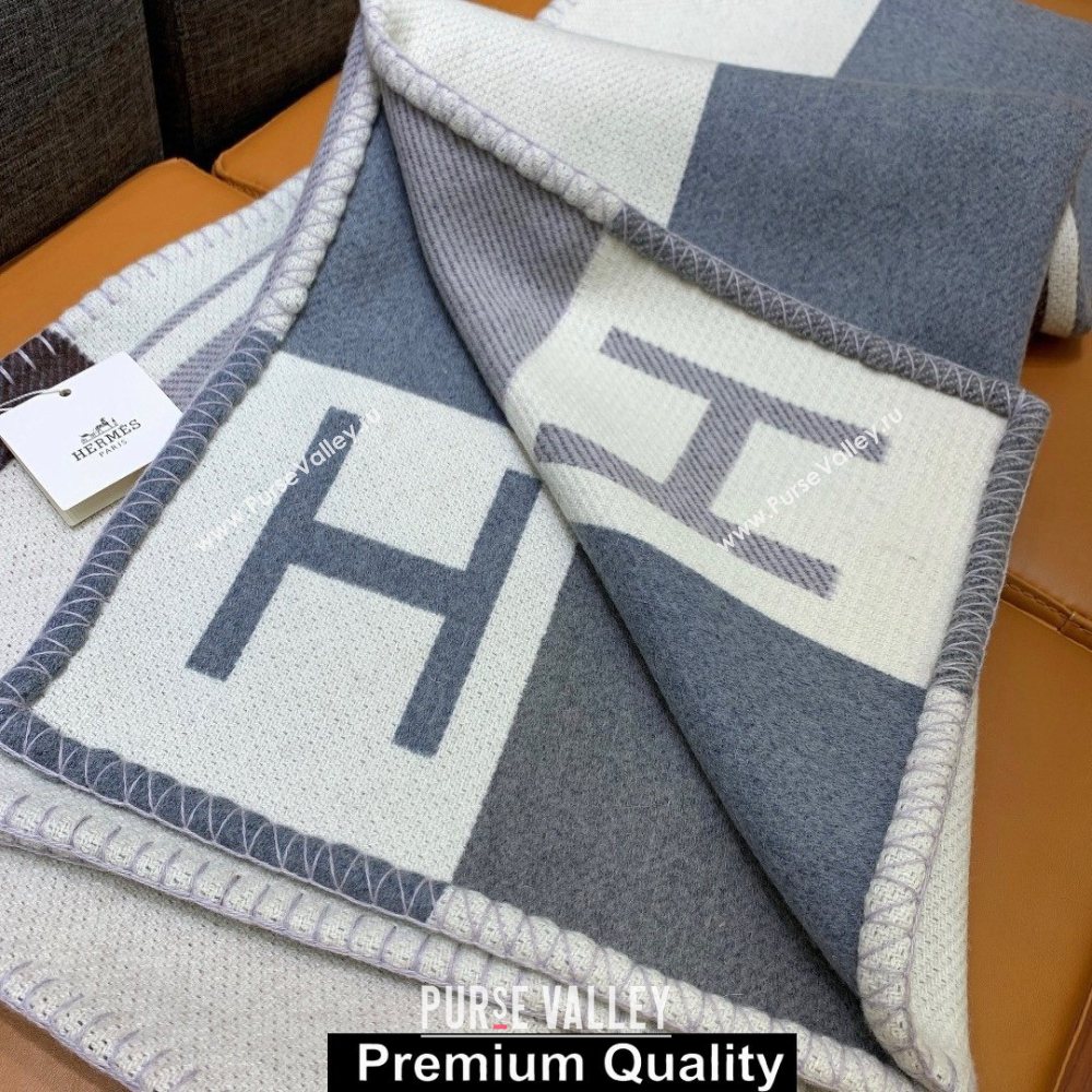 Hermes Avalon H Throw cashmere Blanket 07 (jijiqing-5091)