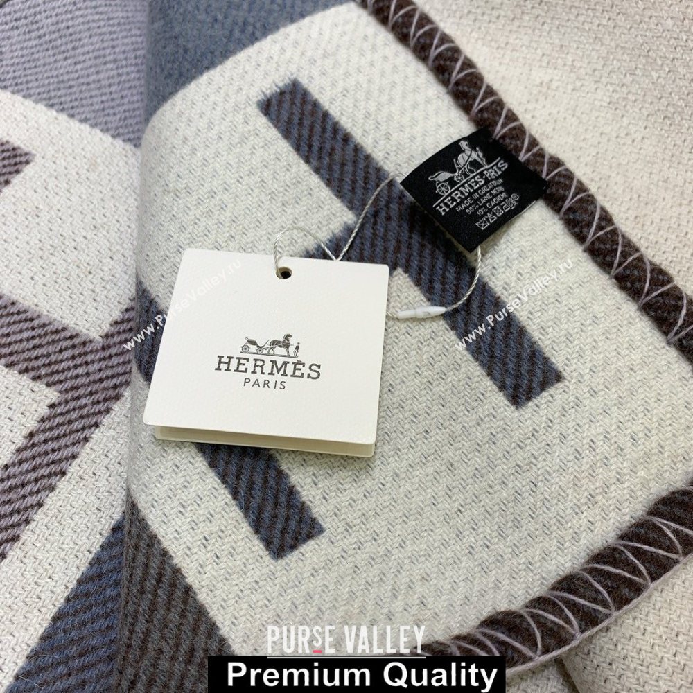 Hermes Avalon H Throw cashmere Blanket 07 (jijiqing-5091)