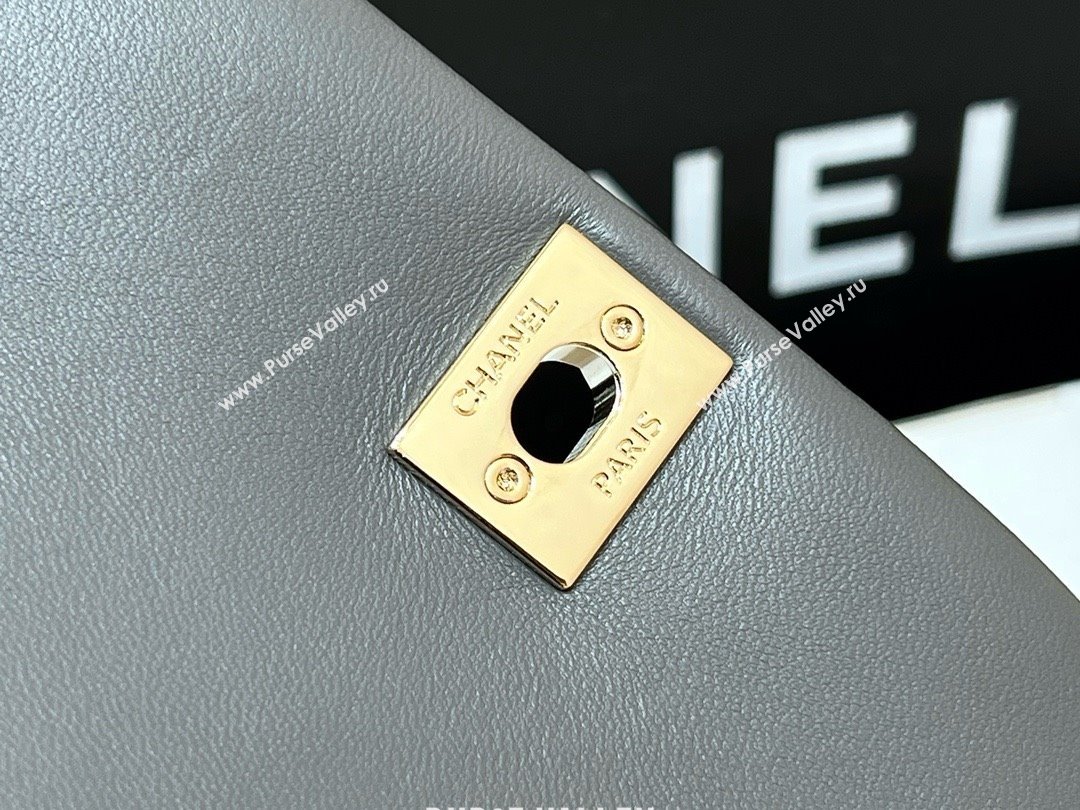 chanel mini sheepskin duma backpack AS2908 GRAY 2024(ORIGINAL QUALITY) (SHUNYANG-240222-23)