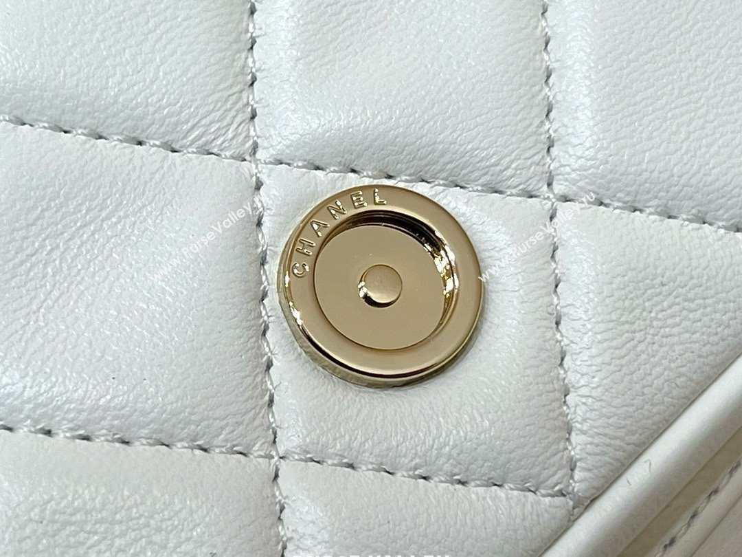 chanel mini sheepskin duma backpack AS2908 WHITE 2024(ORIGINAL QUALITY) (SHUNYANG-240222-25)