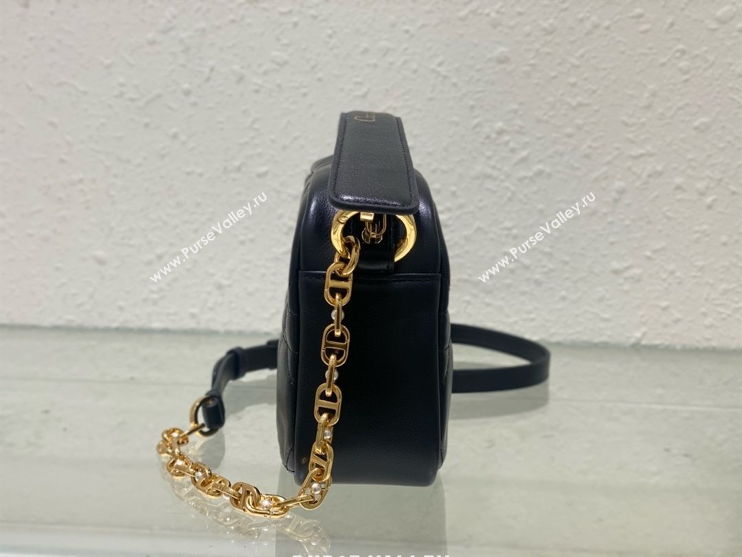 Dior small Caro Top Handle Camera Bag in Black Calfskin 2024 (xxg-240401-16)