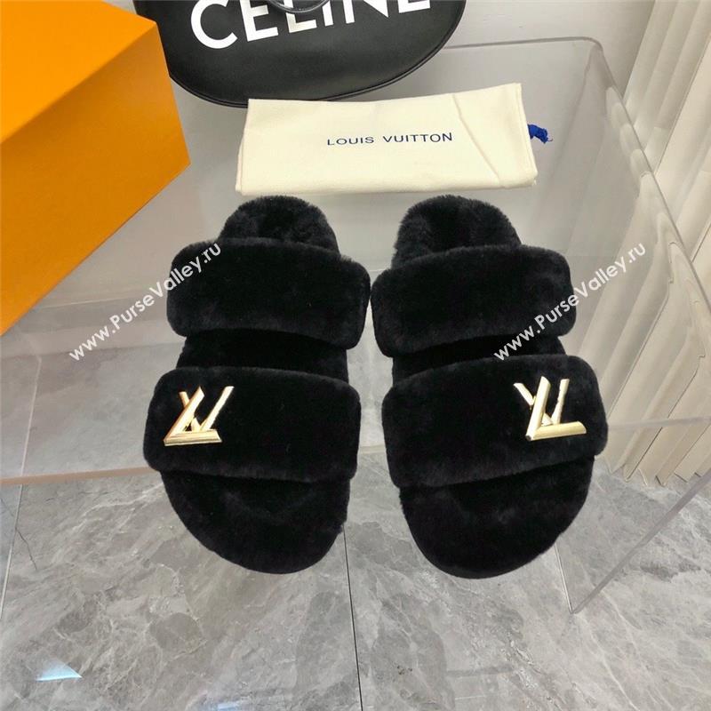 Louis Vuitton LV Sunset Comfort Flat Mule black 2023 (modeng-231013-04)