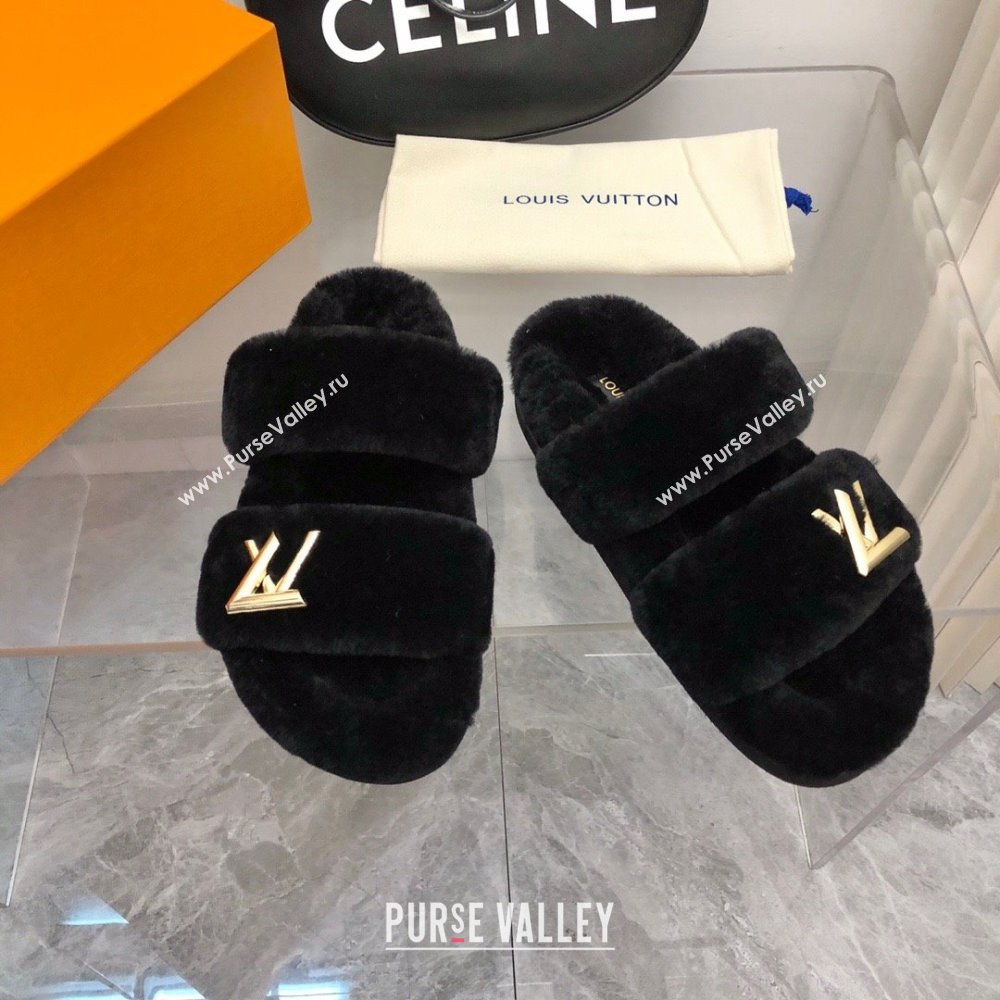 Louis Vuitton LV Sunset Comfort Flat Mule black 2023 (modeng-231013-04)