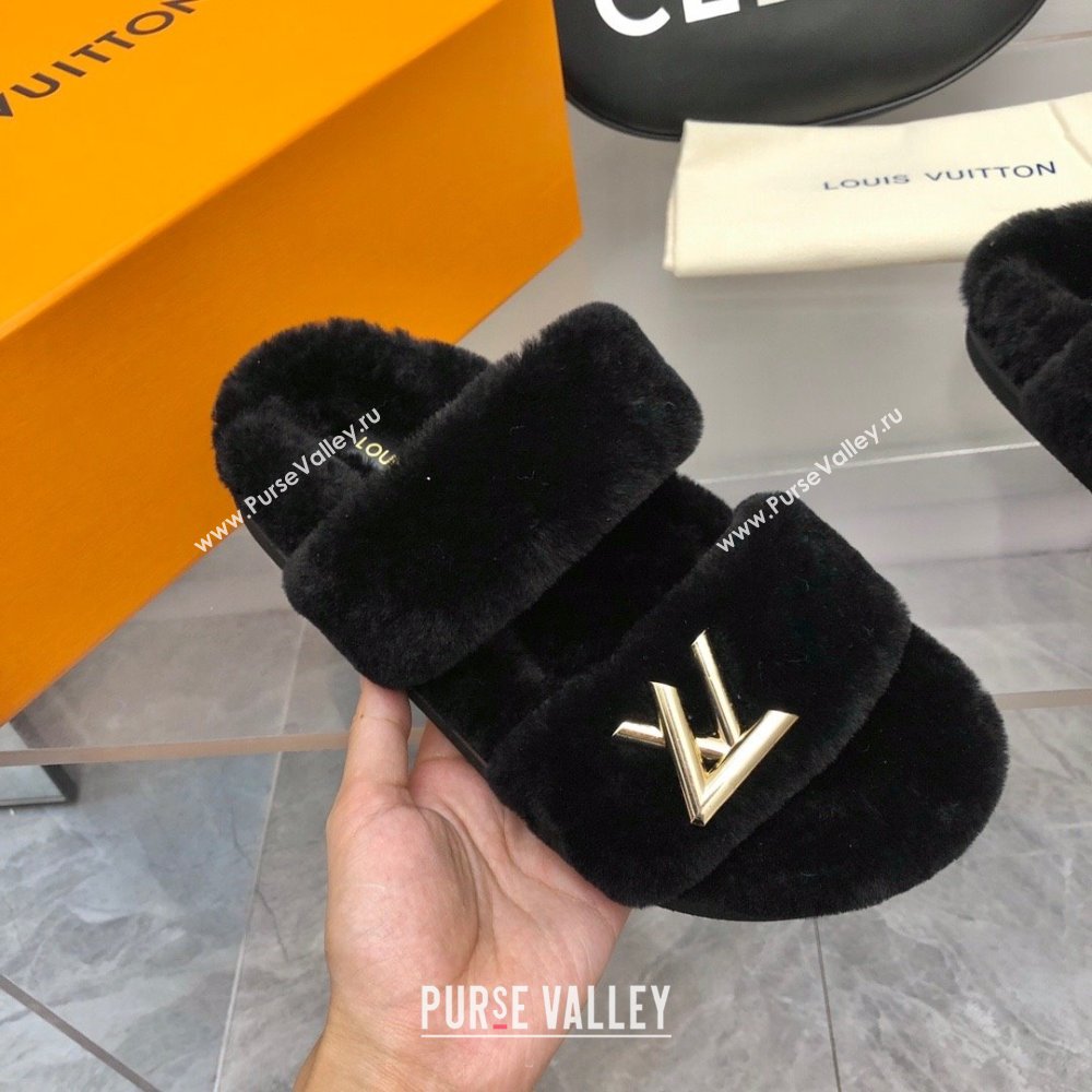 Louis Vuitton LV Sunset Comfort Flat Mule black 2023 (modeng-231013-04)