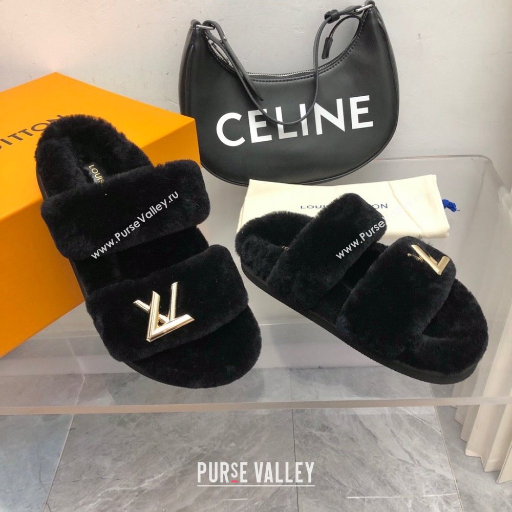Louis Vuitton LV Sunset Comfort Flat Mule black 2023 (modeng-231013-04)