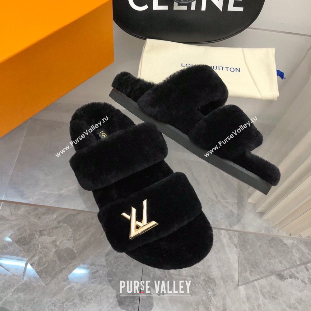 Louis Vuitton LV Sunset Comfort Flat Mule black 2023 (modeng-231013-04)