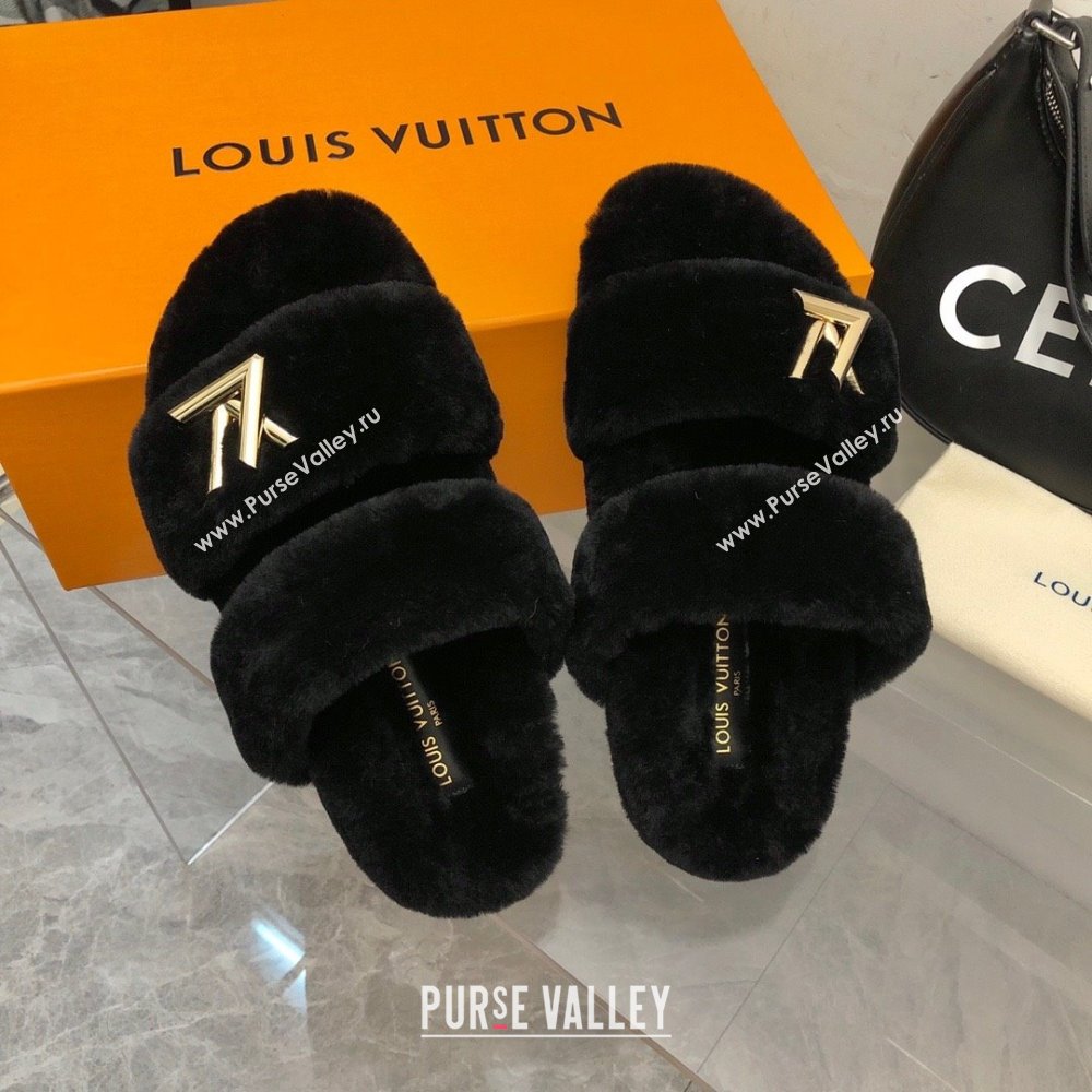 Louis Vuitton LV Sunset Comfort Flat Mule black 2023 (modeng-231013-04)