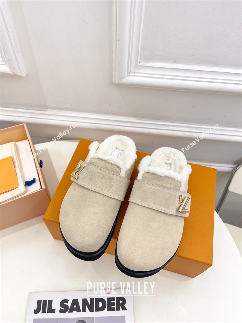 Louis Vuitton LV Cosy Flat Comfort Clog Natural 2023 (modeng-231013-05)