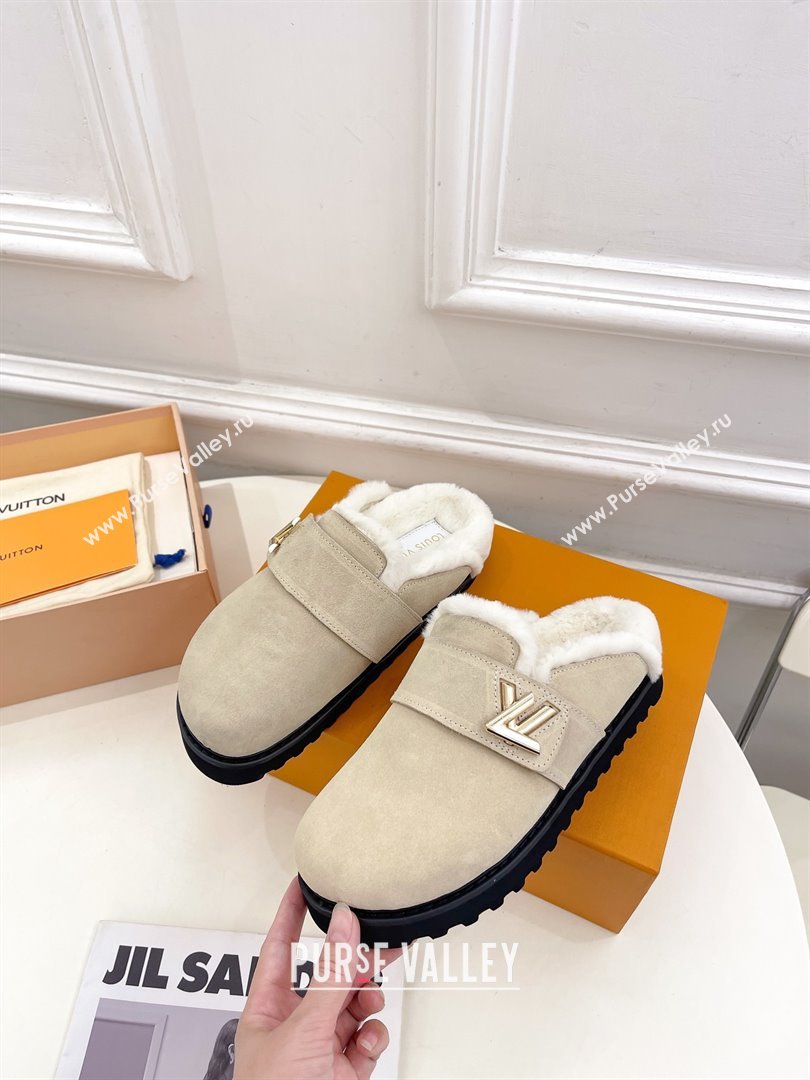 Louis Vuitton LV Cosy Flat Comfort Clog Natural 2023 (modeng-231013-05)