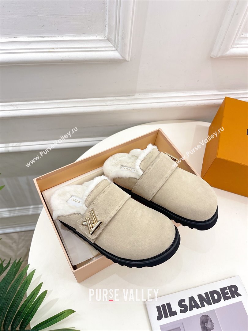 Louis Vuitton LV Cosy Flat Comfort Clog Natural 2023 (modeng-231013-05)