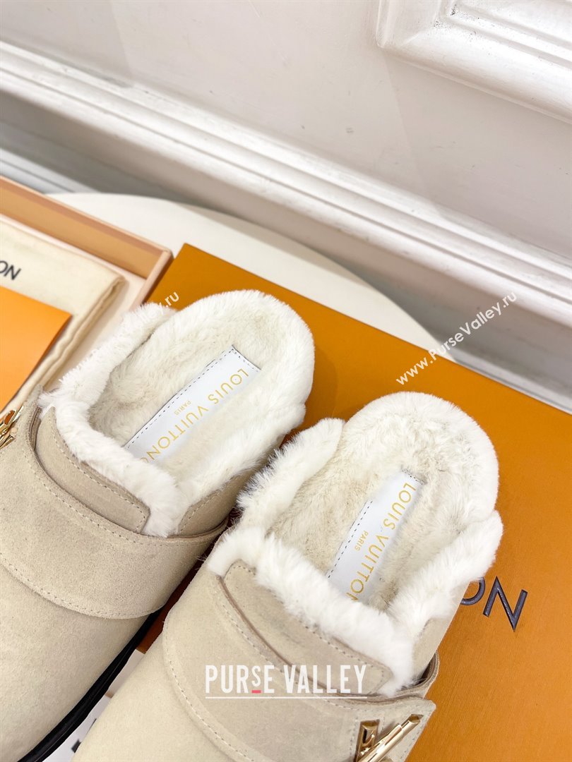 Louis Vuitton LV Cosy Flat Comfort Clog Natural 2023 (modeng-231013-05)