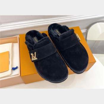 Louis Vuitton LV Cosy Flat Comfort Clog black 2023 (modeng-231013-06)