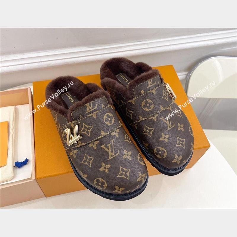 Louis Vuitton LV Cosy Flat Comfort Clog monogram canvas 2023 (modeng-231013-07)