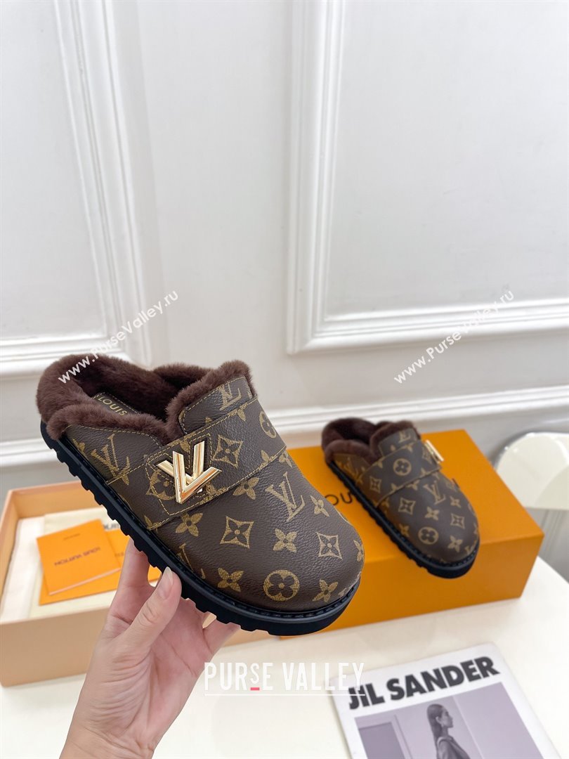 Louis Vuitton LV Cosy Flat Comfort Clog monogram canvas 2023 (modeng-231013-07)