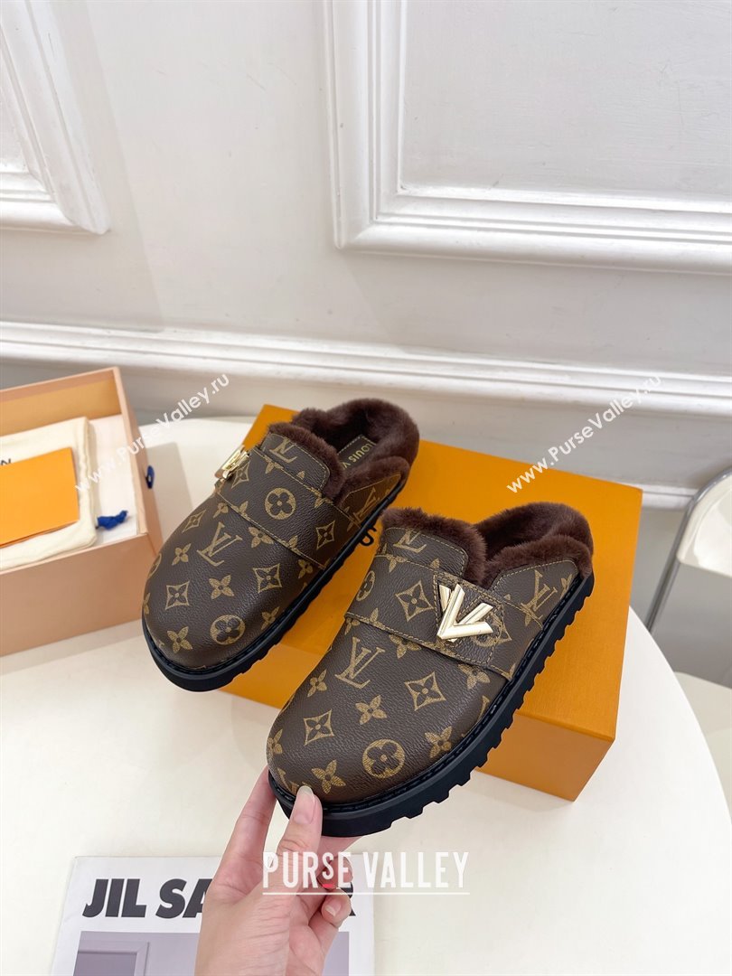 Louis Vuitton LV Cosy Flat Comfort Clog monogram canvas 2023 (modeng-231013-07)
