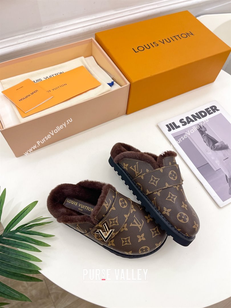 Louis Vuitton LV Cosy Flat Comfort Clog monogram canvas 2023 (modeng-231013-07)