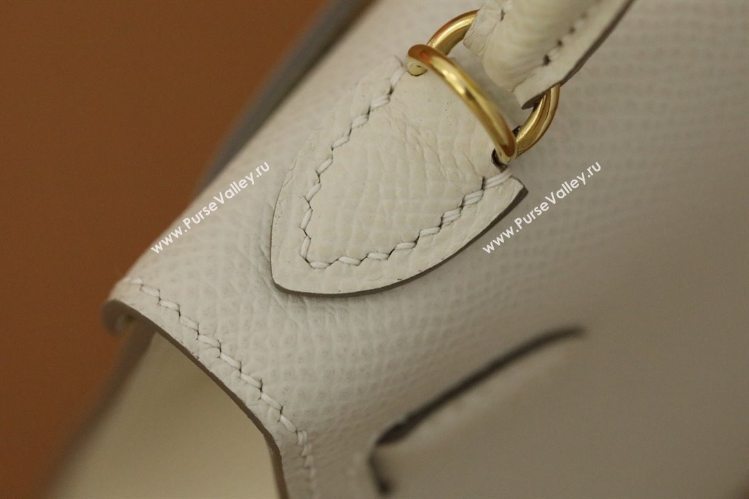 Hermes Mini Kelly II Handbag in original epsom leather carie with gold hardware(handmade) (ayan-231115-17)