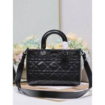 Dior Medium Lady D-Sire My ABCDior Bag in Black Calfskin 2024 (xxg-240401-18)