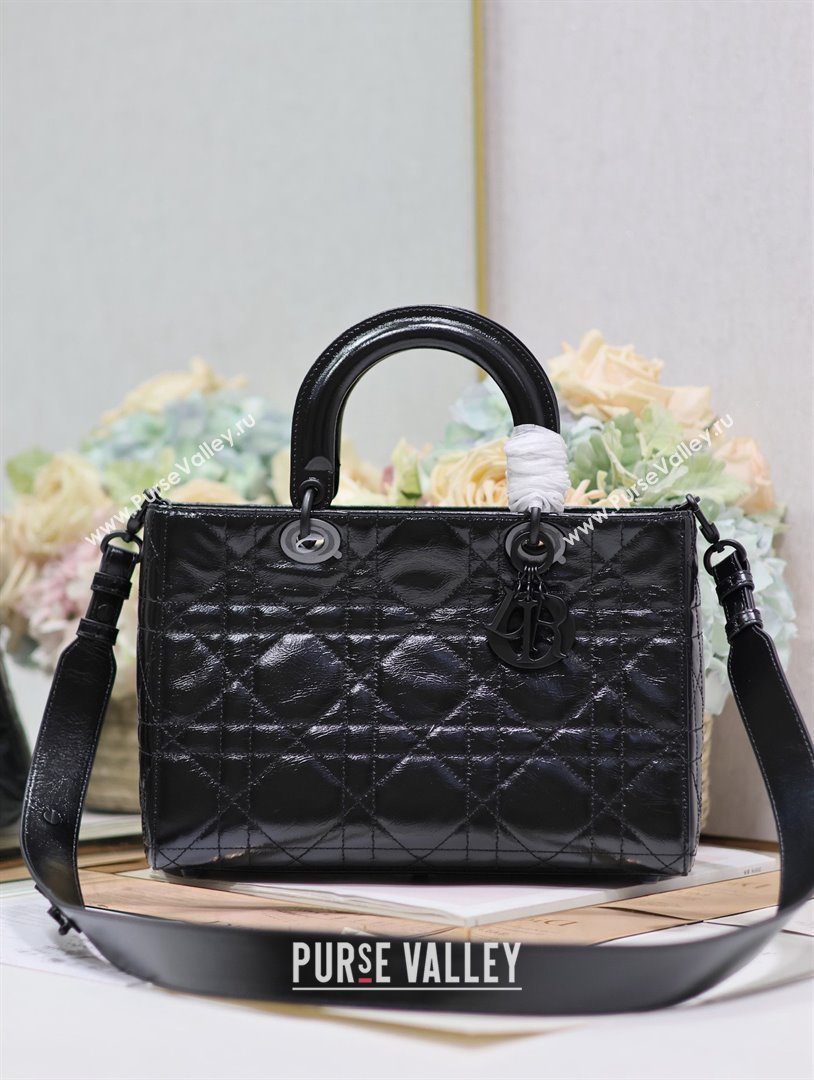 Dior Medium Lady D-Sire My ABCDior Bag in Black Calfskin 2024 (xxg-240401-18)