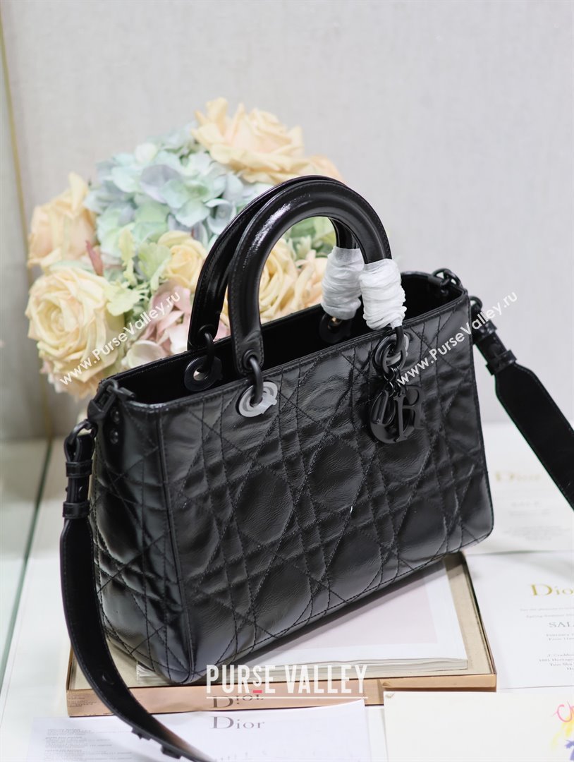 Dior Medium Lady D-Sire My ABCDior Bag in Black Calfskin 2024 (xxg-240401-18)