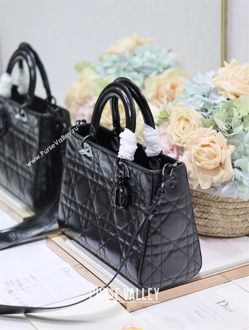 Dior Medium Lady D-Sire My ABCDior Bag in Black Calfskin 2024 (xxg-240401-18)