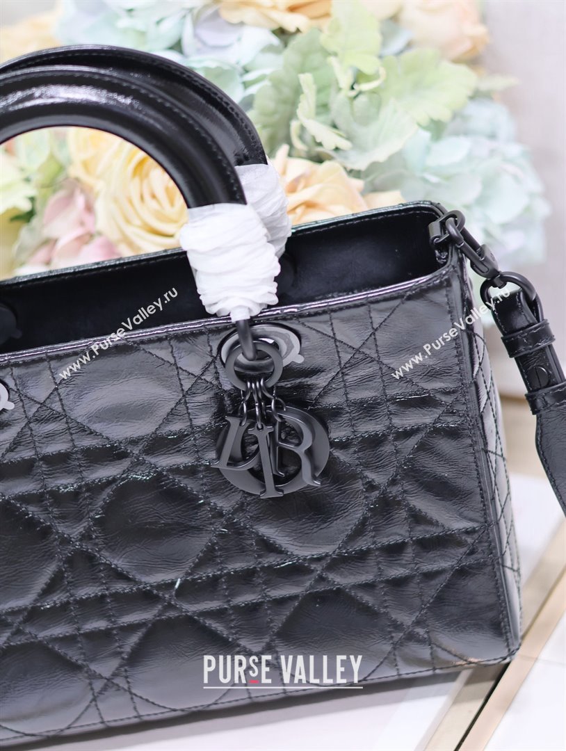 Dior Medium Lady D-Sire My ABCDior Bag in Black Calfskin 2024 (xxg-240401-18)