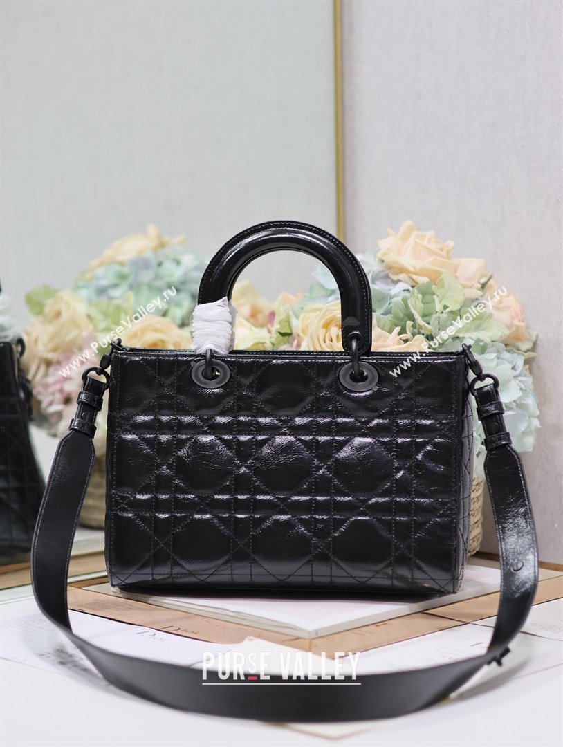 Dior Medium Lady D-Sire My ABCDior Bag in Black Calfskin 2024 (xxg-240401-18)