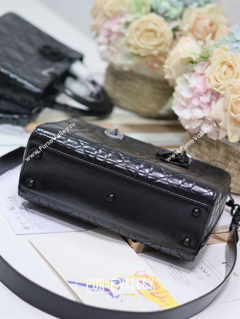 Dior Medium Lady D-Sire My ABCDior Bag in Black Calfskin 2024 (xxg-240401-18)