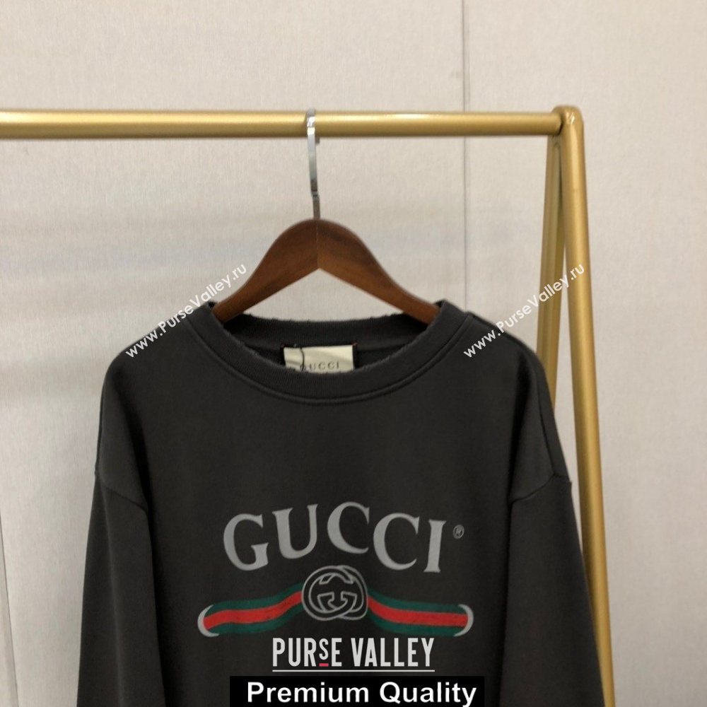 Gucci logo printed sweater gray 2020 (qiqi-200928-2)