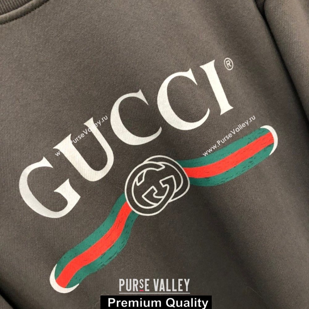 Gucci logo printed sweater gray 2020 (qiqi-200928-2)