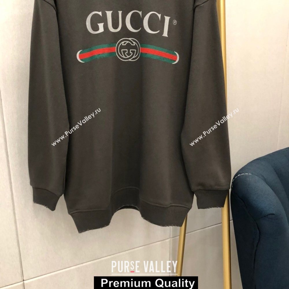 Gucci logo printed sweater gray 2020 (qiqi-200928-2)