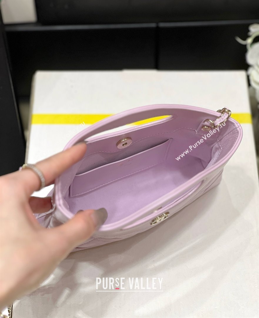 Chanel 31 NANO Shopping Bag in WAX LAMBSKIN AP3656 PINK 2024(ORIGINAL QUALITY) (SHUNYANG-240402-01)