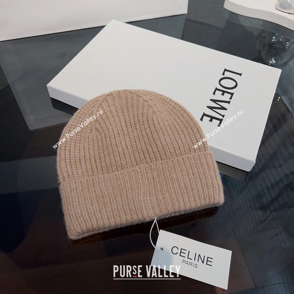 CELINE TRIOMPHE BEANIE IN SEAMLESS CASHMERE sand 2023 (MAO-231229-02)
