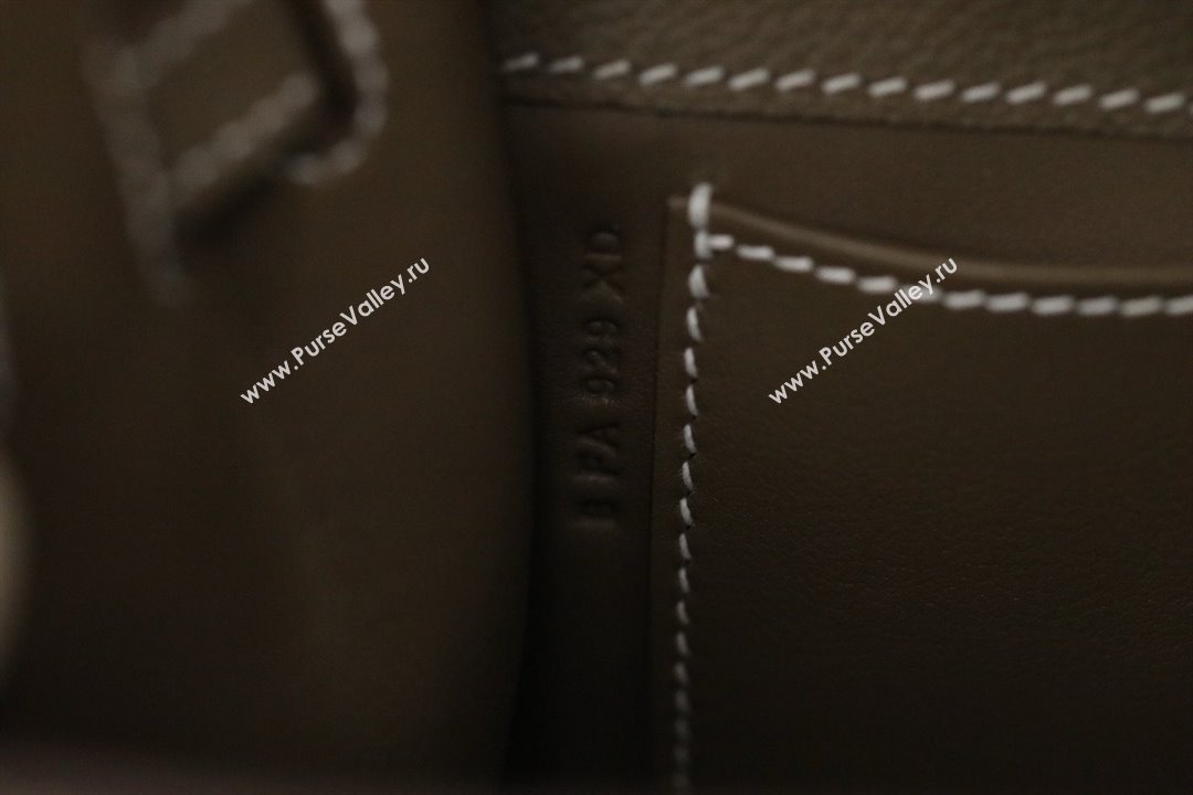 Hermes Evercolor Kelly Danse Shoulder bag ETOUPE with Gold/SILVER Hardware (full handmade) (AYAN-240402-01)