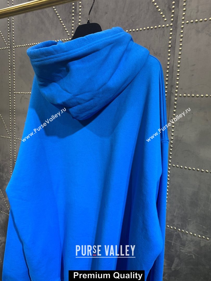 Balenciaga blue logo printed sweatshirt 2020 (qiqi-200928-4)