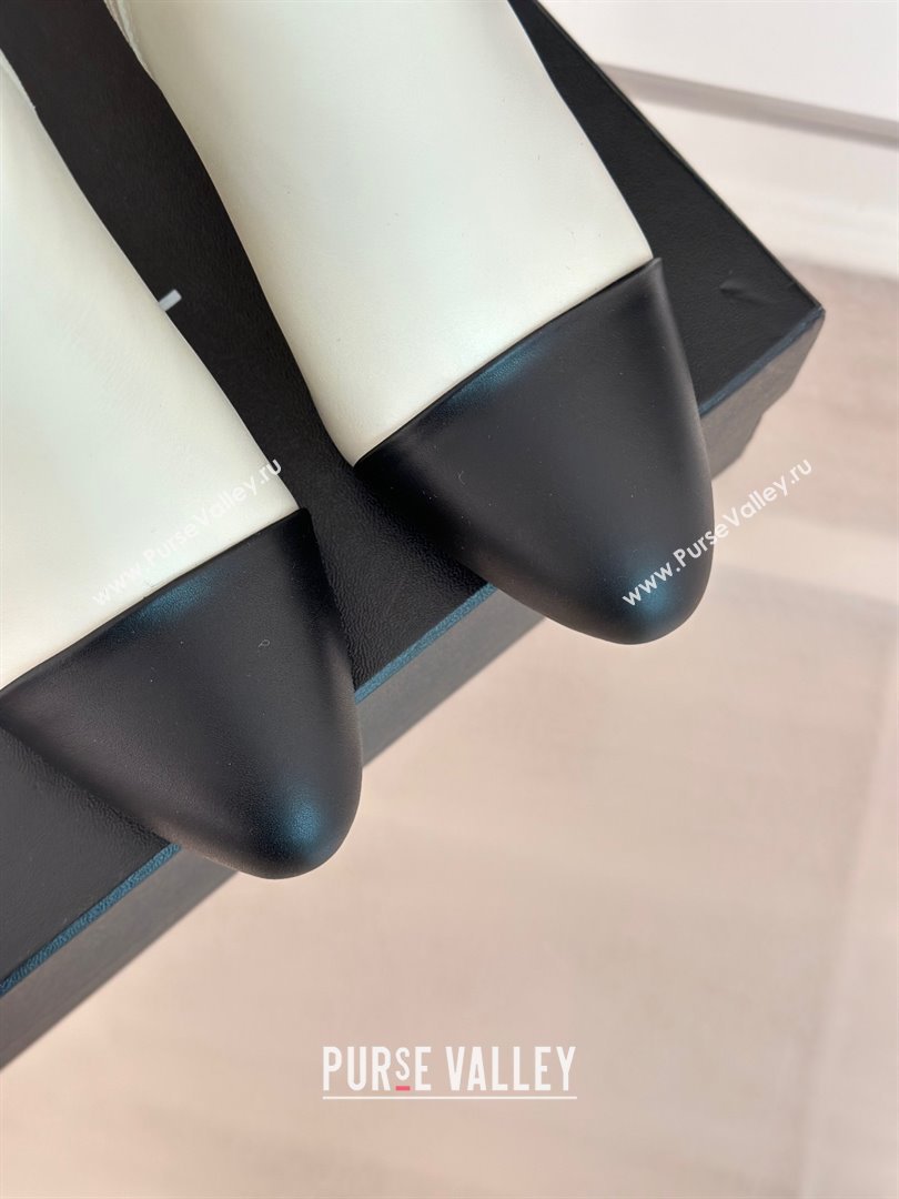 CHANEL pearl heel logo boots white 2023 (clf-231016-04)