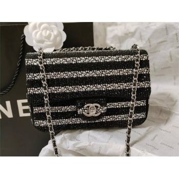 chanel Strass, Silver-Tone Metal Metal Evening Bag Black Silver AS4297 2024 (JIYUAN-240403-14)